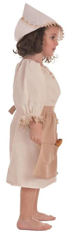 Disfraz de Molinera Medieval para Niña Taberneras y Campesinas Medievales Llopis